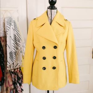 Yellow Moda Peacoat